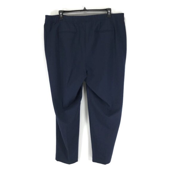 J. Jill Straight Leg Dress Pants Women's Plus Size 22 Navy Blue Stretch Career - Picture 3 of 12